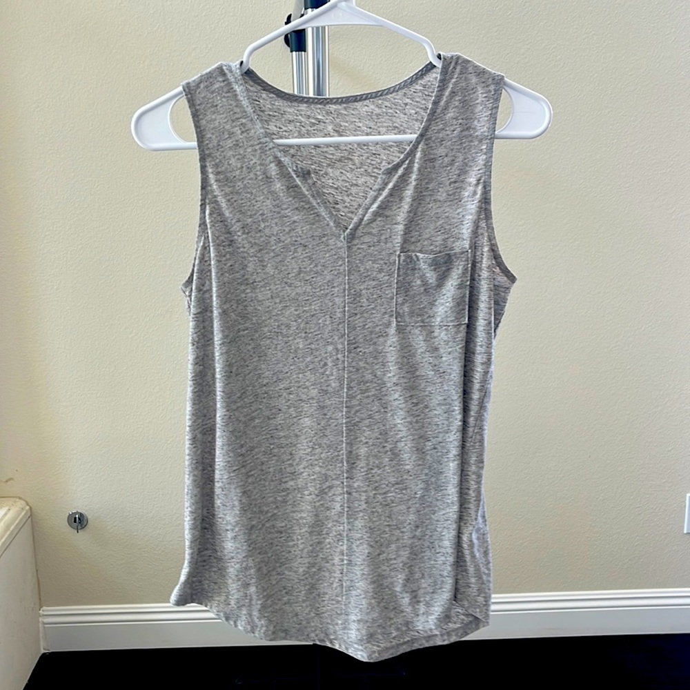 Loose Fitting Cotton Tank with Pocket